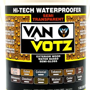 Impermeabilizador de alta tecnología semitransparente. (1 galón, tabaco) – Tinte y sellador de acabado de madera para exteriores en uno. Protección Impermeabilizador de alta tecnología semitransparente. (1 galón, tabaco) – Tinte y sellador de acabado de madera para exteriores en uno. Protección