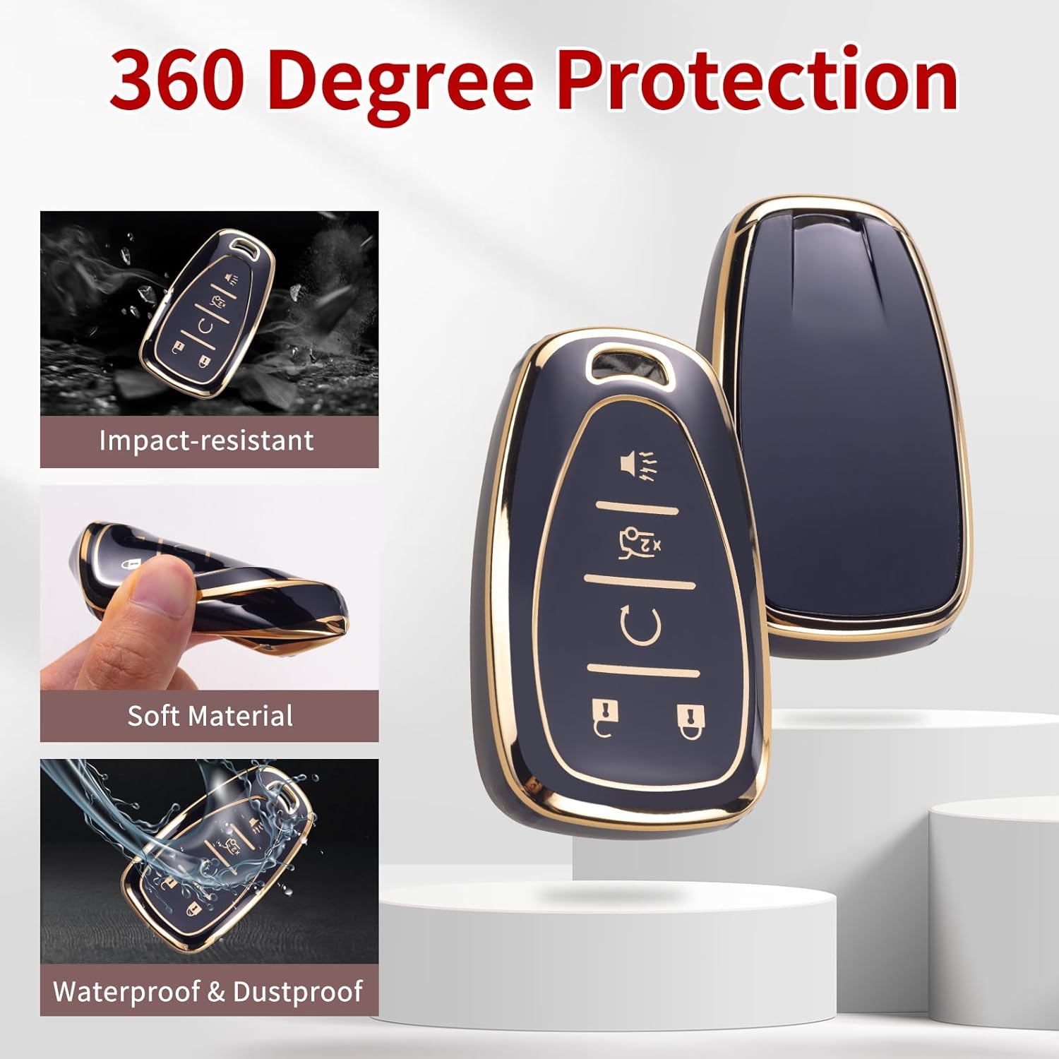 Funda para llavero Porsche con cordón de cuero, funda de protección para llaves Porsche Boxster Cayenne Panamera Cayman Macan Carrera 911 991Smart