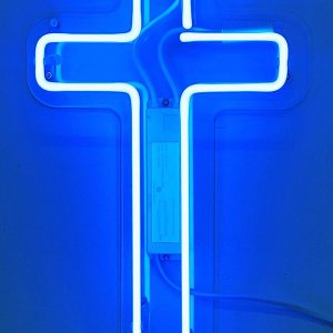 Queen Sense 14 “Jesús Cruz azul neón signo luz decorado acrílico panel hecho a mano cerveza bar pub hombre cueva lámpara UT159 Queen Sense 14 “Jesús Cruz azul neón signo luz decorado acrílico panel hecho a mano cerveza bar pub hombre cueva lámpara UT159