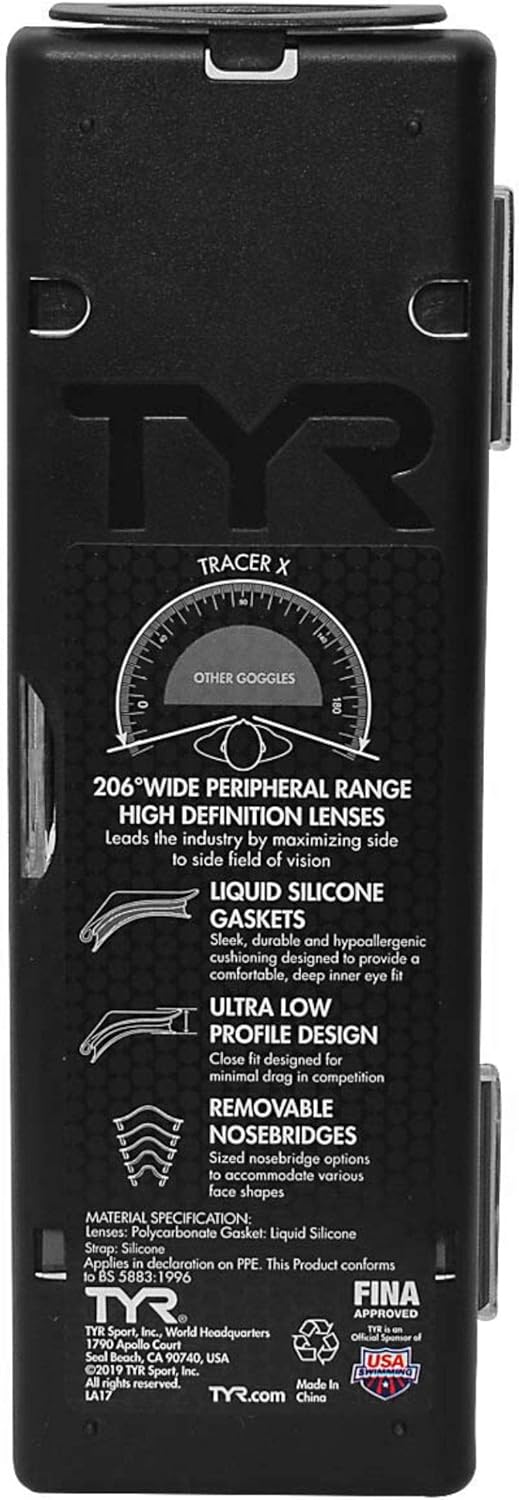 TYR Máscara facial Tracer X RacingFace unisex para adultos