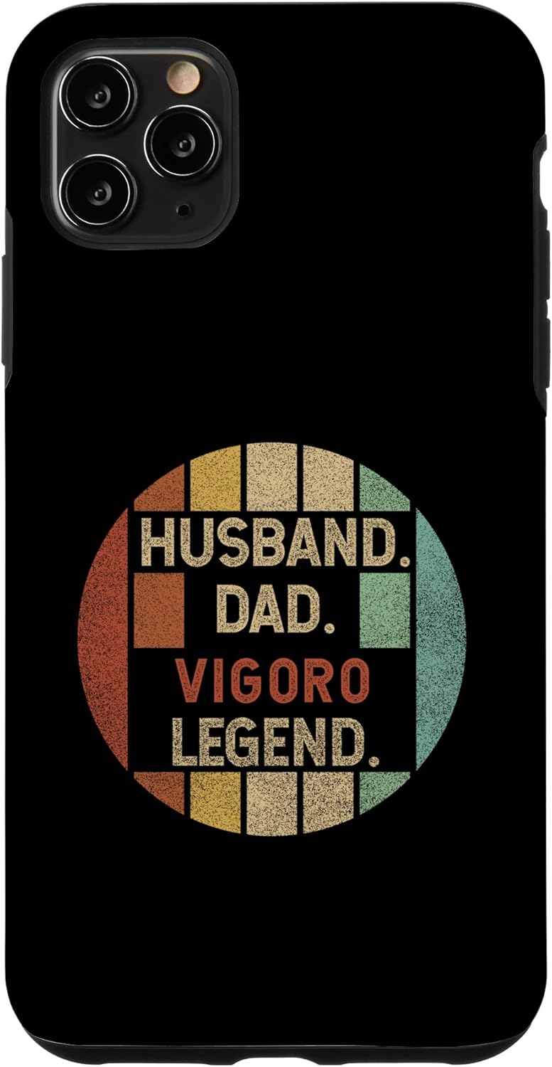 Funda para iPhone 11 Pro Max Husband Dad Vigoro Legend Vintage para el Día del Padre