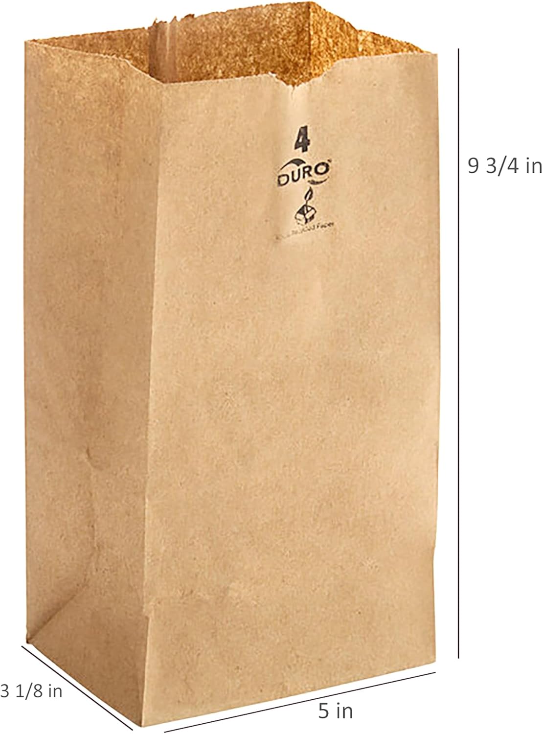 Bolsas de papel Kraft FSC – HECHAS EN EE. UU. (100 unidades, 4 lb)
