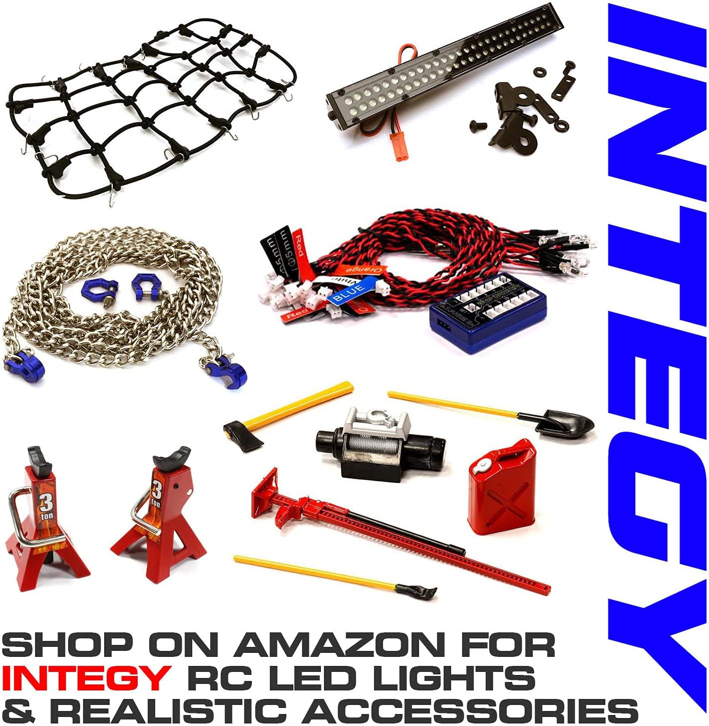 Integy Modelo RC C29489GUN mecanizado 3.465 in amortiguadores todoterreno con resorte interno para oruga escala 110