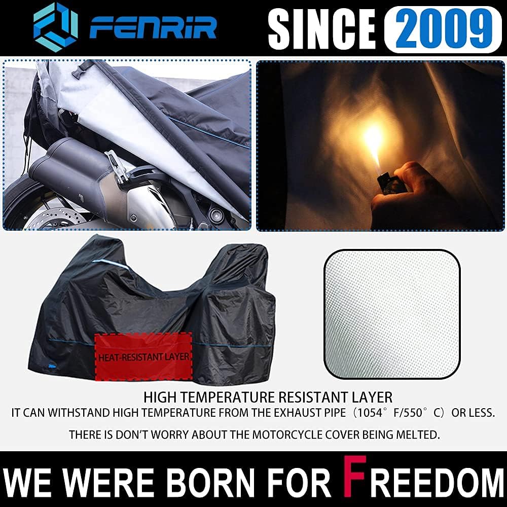 FENRIR 420D 90 “pulgadas cubierta de motocicleta impermeable al aire libre almacenamiento para aventura R1250GS R1300GS KLR650 Versys África twin