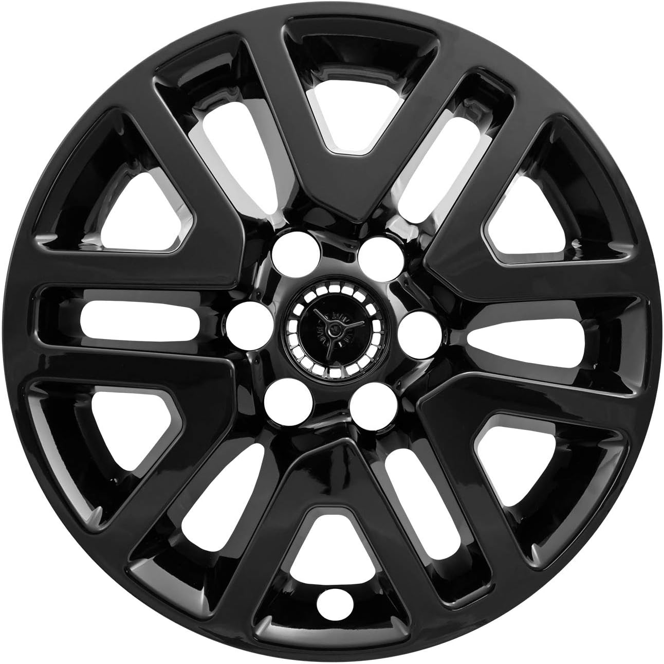 Brighter Design Juego de 4 fundas para ruedas de Nissan Frontier SV 2014-19 de 16 pulgadas, color negro brillante