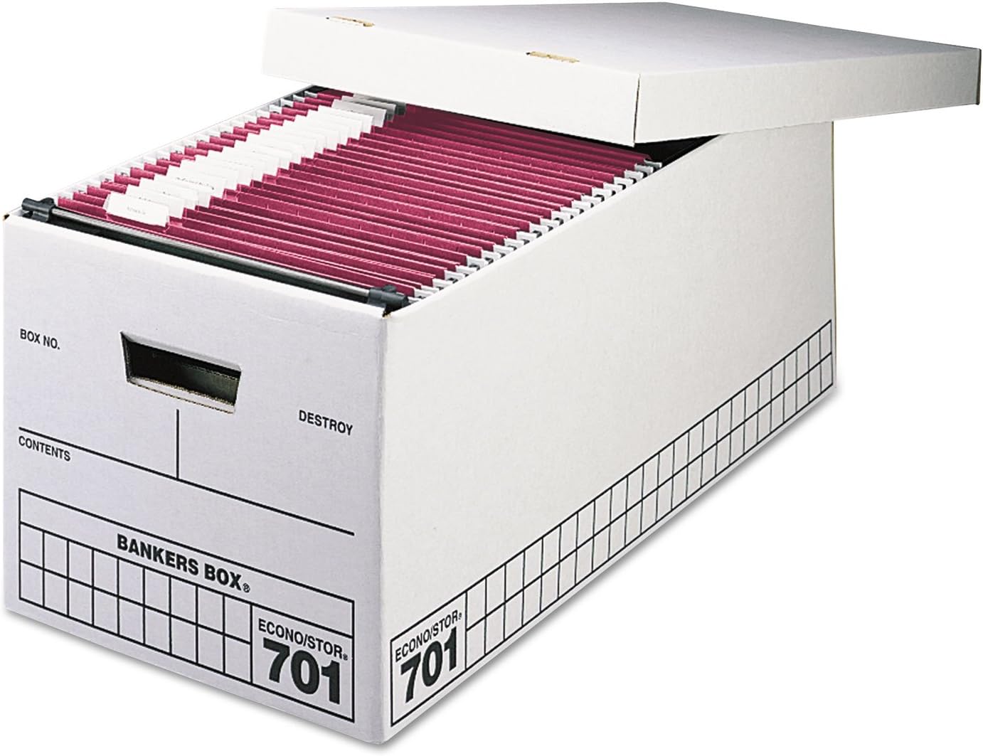 Smead 64073 Carpetas colgantes 15 pestaña 11 puntos Stock Letter Granate 25Box