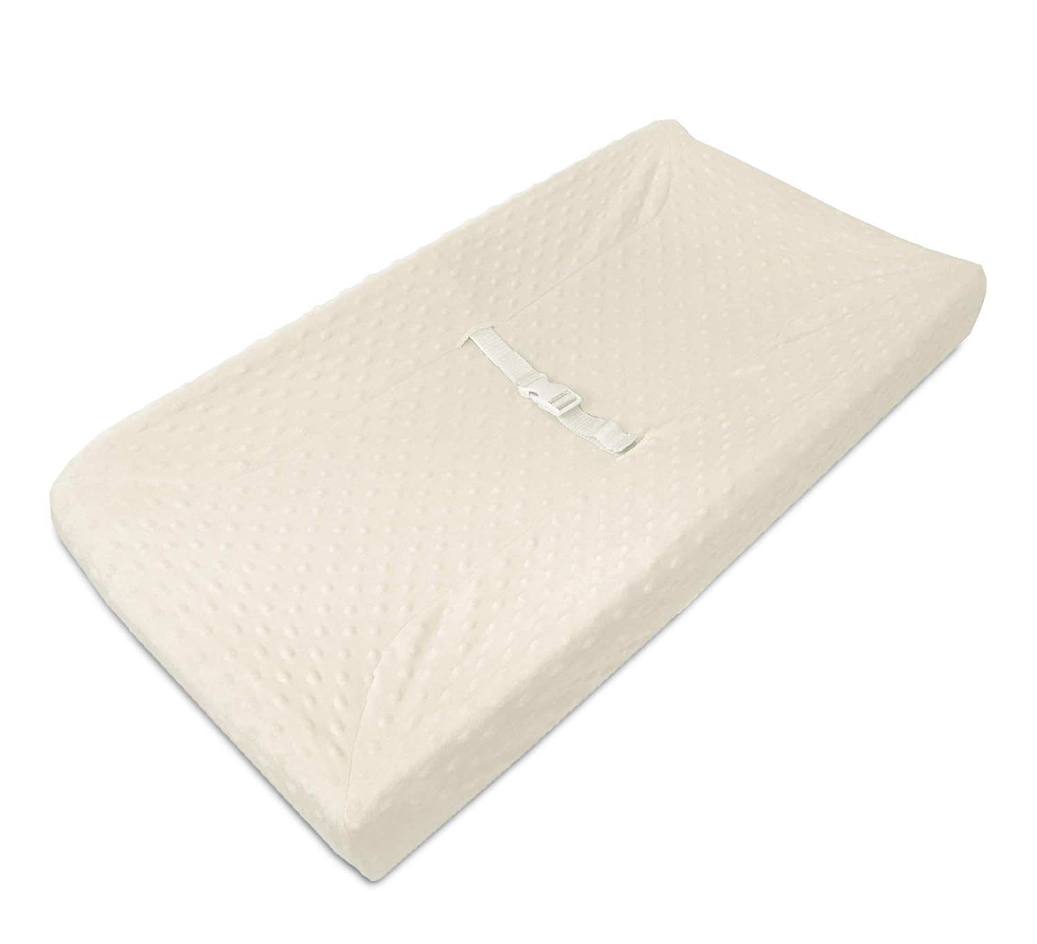 Cubierta para almohadilla de cambio, con puntos en relieve, ultrasuave, de American Baby Company, ajustable al contorno, Crudo Puff