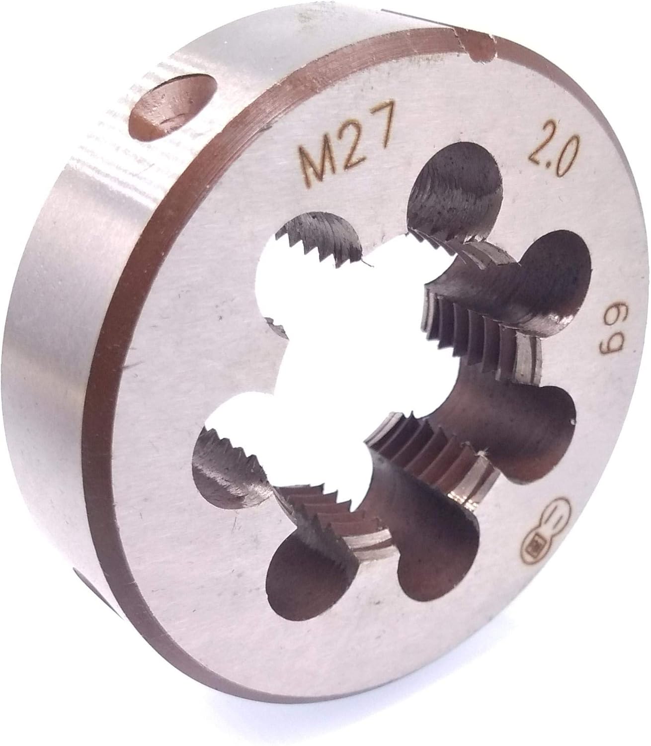 Yodaoke HSS M27 x 0.079in Taper and Plug Tap y M27 x 0.079in Die Rosca métrica Mano derecha