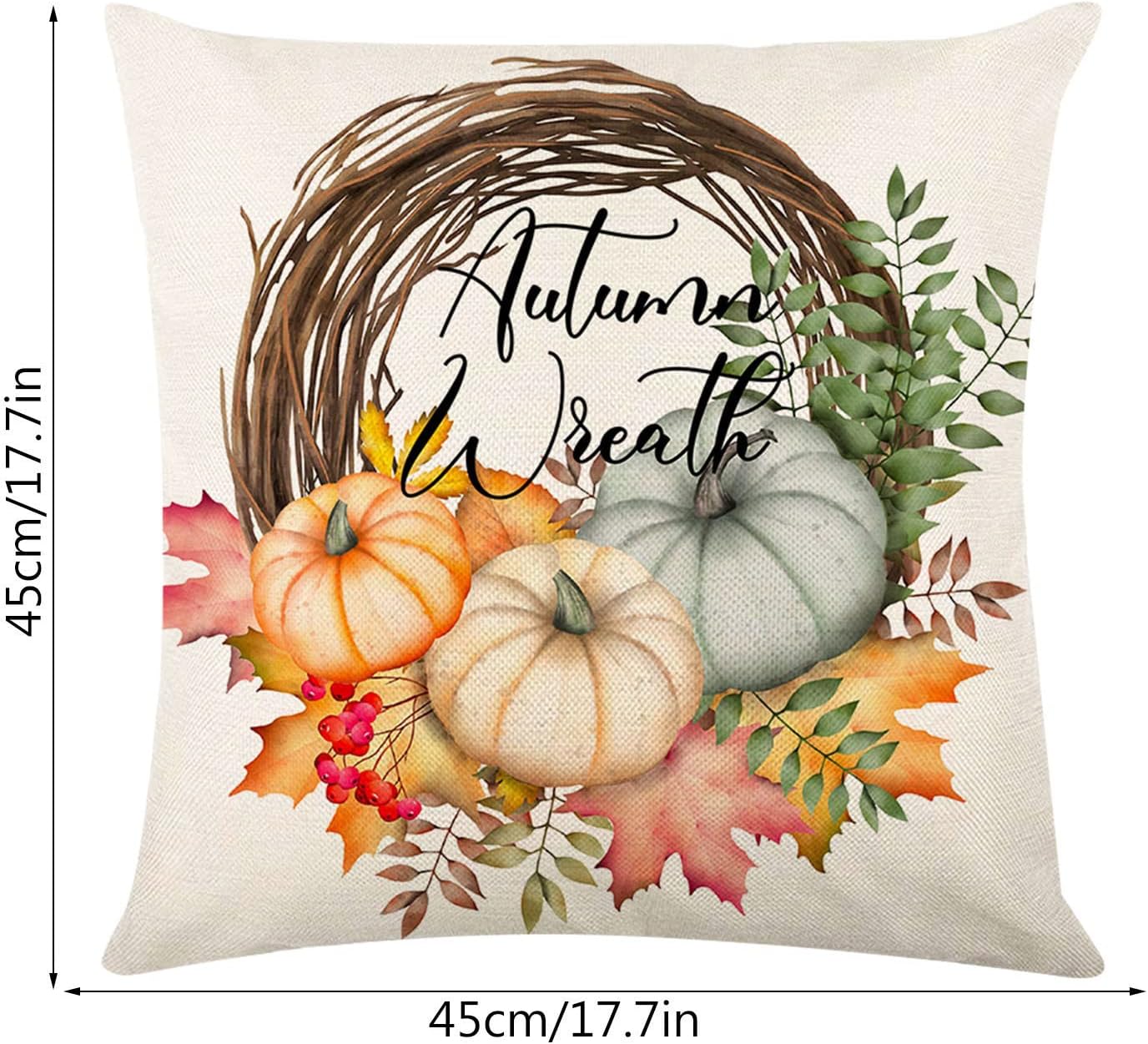 Hello Fall – Fundas de almohada con texto en inglés “Hello Fall Hello Pumpkin”, fundas de almohada decorativas de otoño para Acción de Gracias,