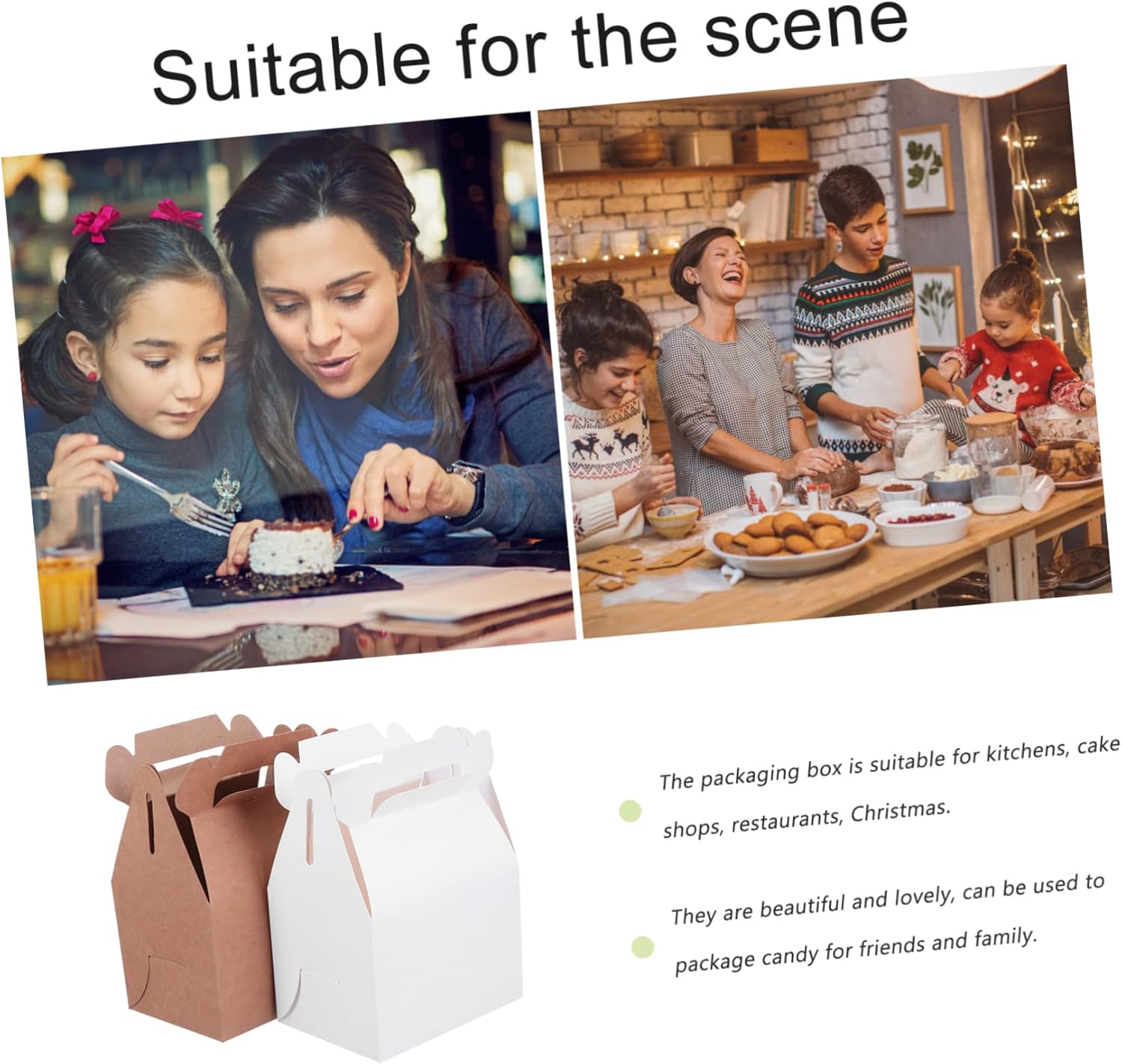Hohopeti 10 Pcs cake kraft paper Food Treat Case Cupcake Carriers Holder cupcake cases cupcake container Muffin container Donuts container candy