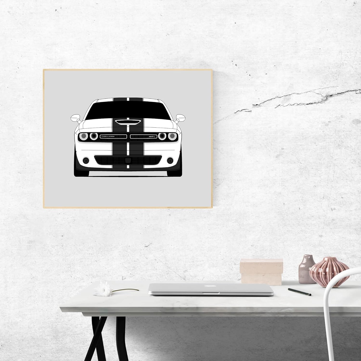Dodge Challenger SRT 392 (2015-2018) Inspired Poster Print Wall Art Decor Handmade (Unframed)
