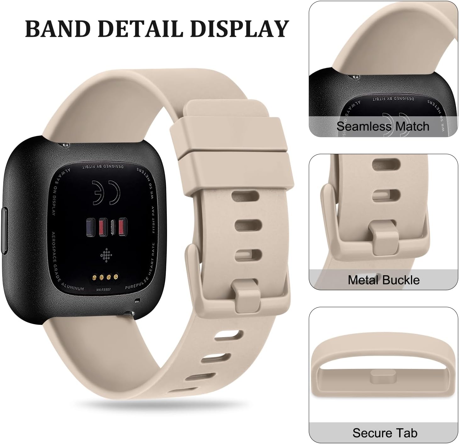 Meliya Correas compatibles con Fitbit VersaVersa 2  Versa LiteVersa SE Classic Correa deportiva de silicona suave para mujeres y hombres