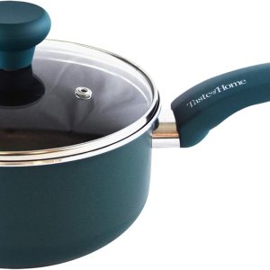 Taste of Home – Cacerola de aluminio antiadherente de 2 cuartos con tapa Taste of Home – Cacerola de aluminio antiadherente de 2 cuartos con tapa
