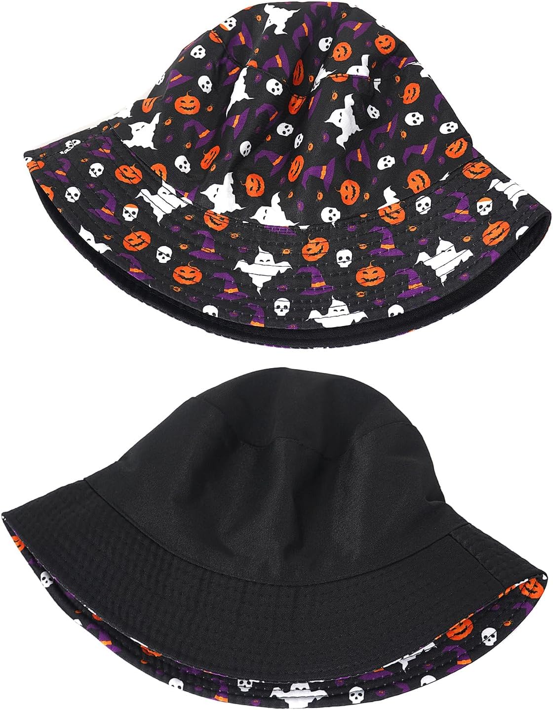 Sombrero de pescador de Halloween, sombrero de playa para el sol, divertido sombrero de pesca para mujer, reversible de doble cara