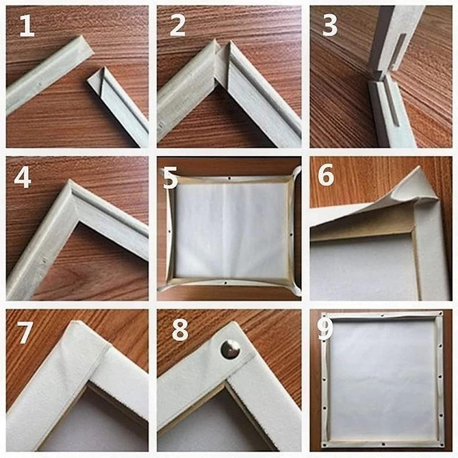 Aihonmin Pintura acrílica por números para adultos, kit de pintura al óleo colorido para bricolaje, letrero de juego deslumbrante, pintura, lienzo