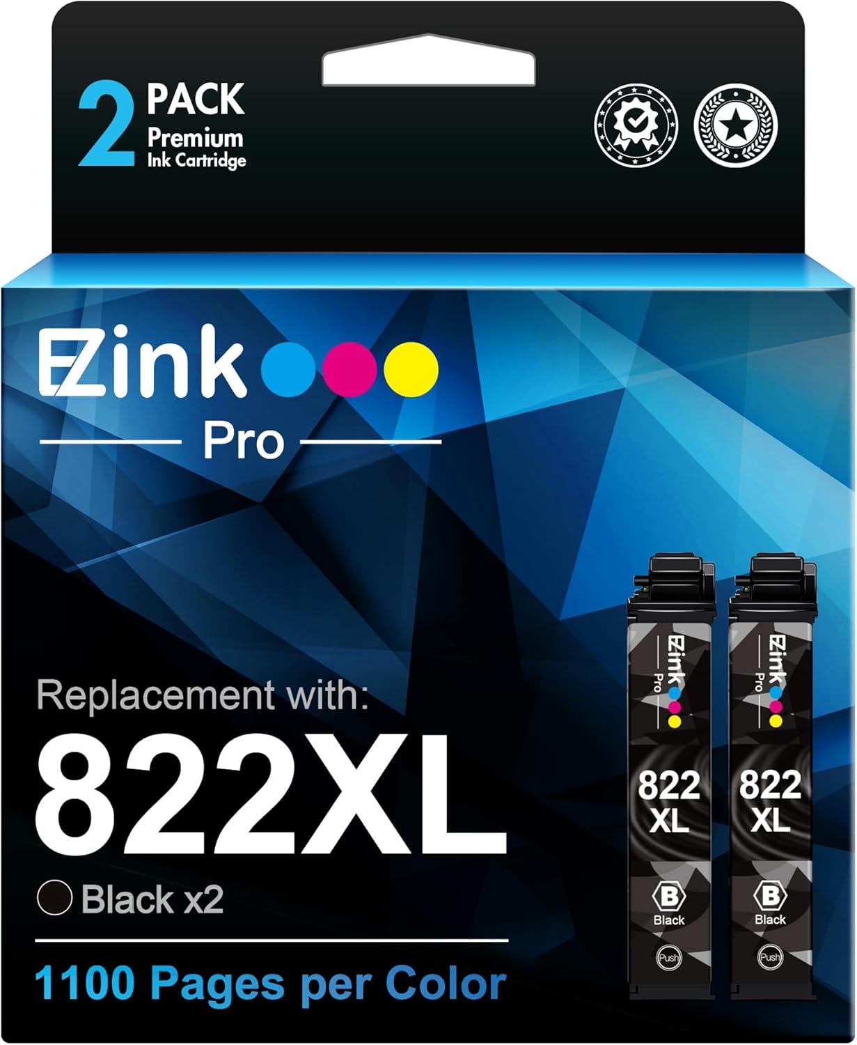 822XL 822 XL Cartuchos de tinta remanufacturados de repuesto para cartuchos de tinta Epson 822XL 822 T822 Uso para Workforce Pro WF-3820 WF-4833