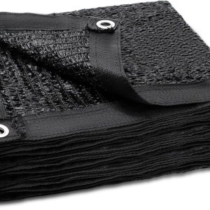 JHCZX Tela para sombra 85% color negro, cubierta de sombra de jardín de 3 x 6 pies, red de malla resistente con ojales, paño de preparación de alta JHCZX Tela para sombra 85% color negro, cubierta de sombra de jardín de 3 x 6 pies, red de malla resistente con ojales, paño de preparación de alta