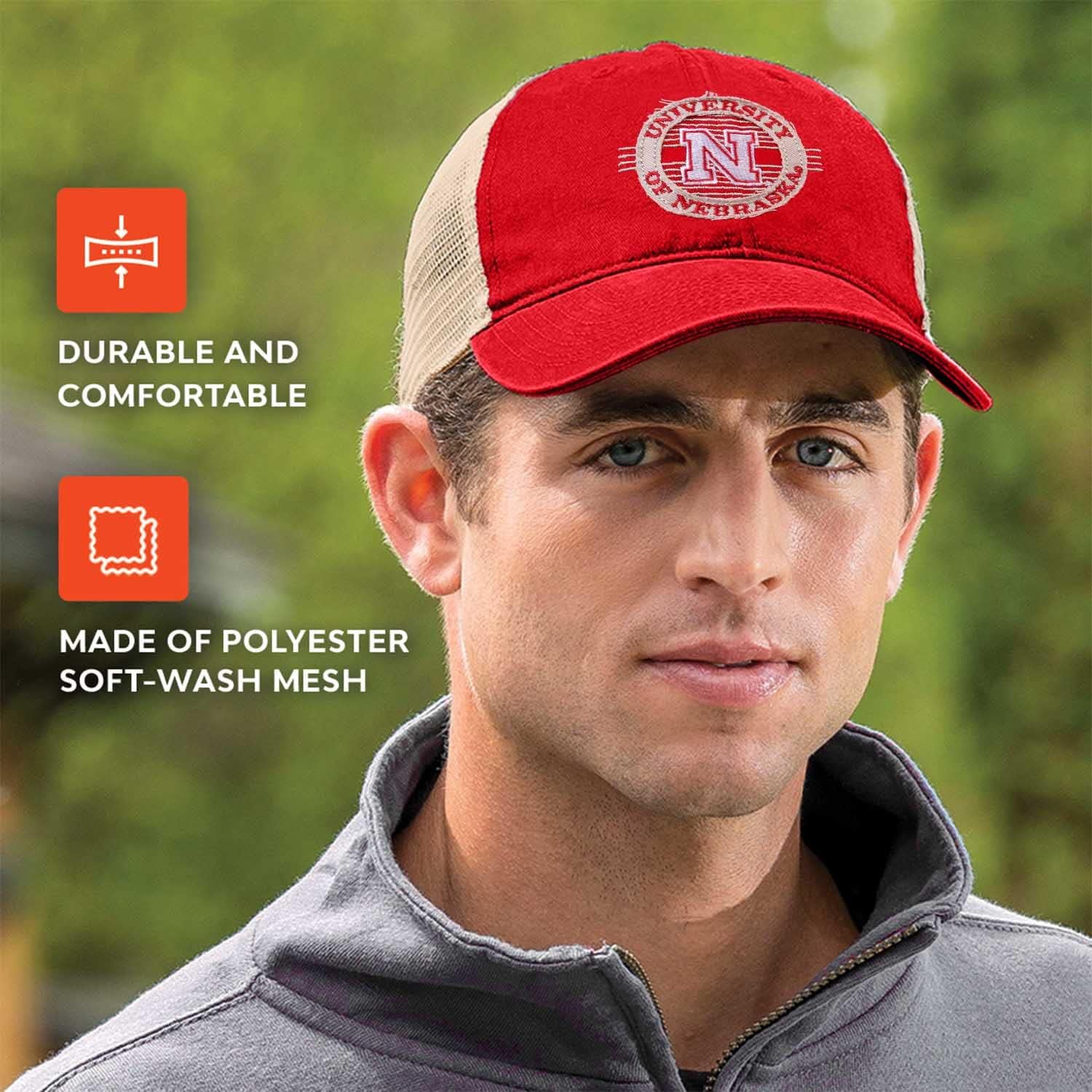 The Game NCAA Snapback – Parche de malla – Comodidad clásica – Tamaño ajustable – Deja que todos sepan a qué equipo apoyas