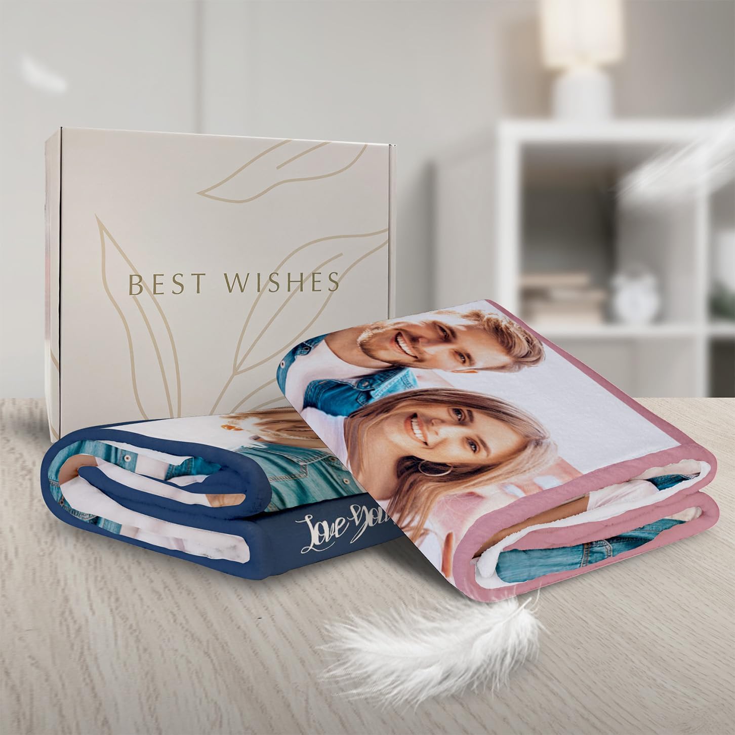 Manta personalizada con imagenfoto  Manta de franela personalizada para mujeres y hombres  Manta personalizada para regalos de Navidad, San