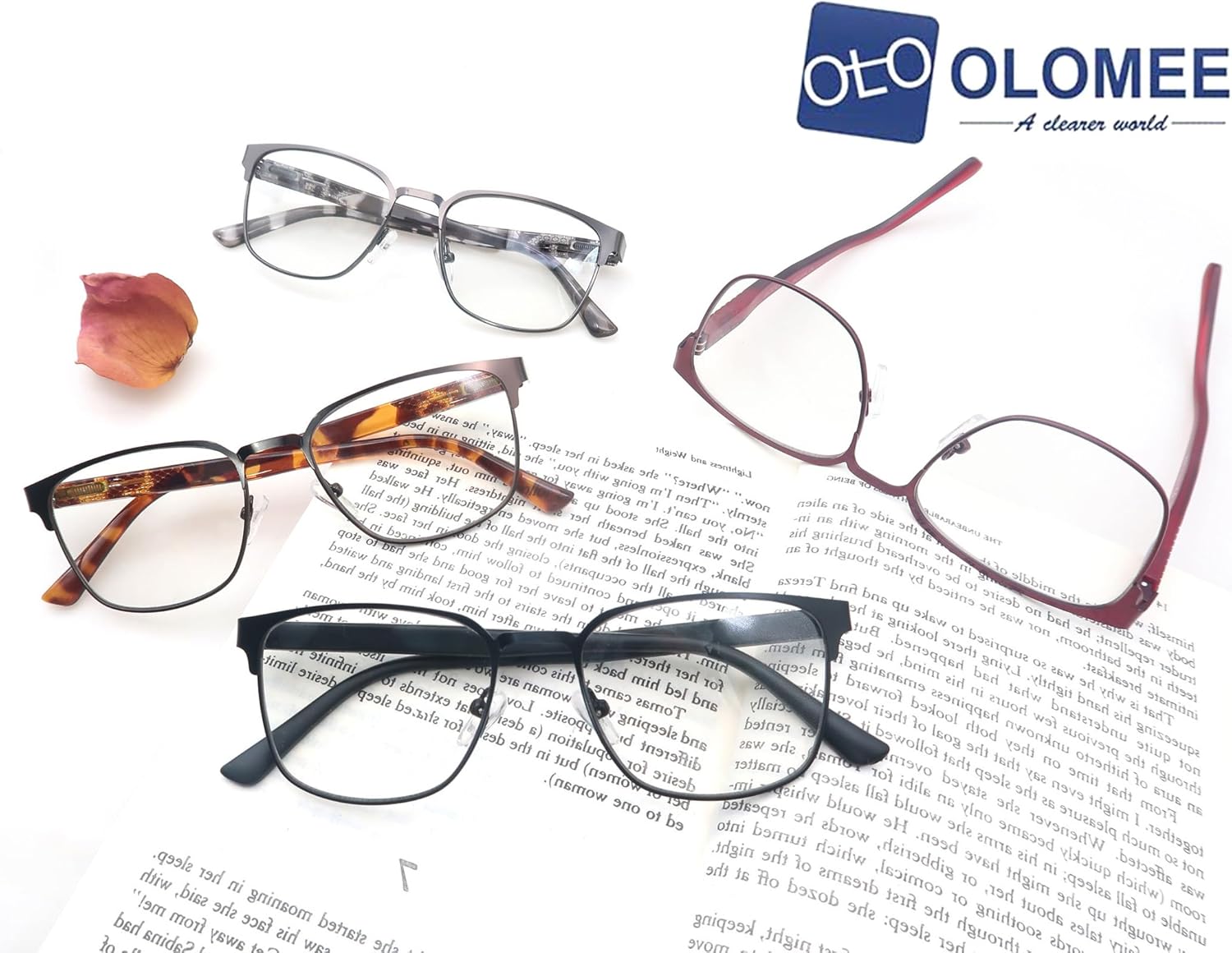 Reading Glasses for Women WSmall HeadPetite Face Blue Light Blocking Computer Readers Square Cheaters Glasses 4 Pack