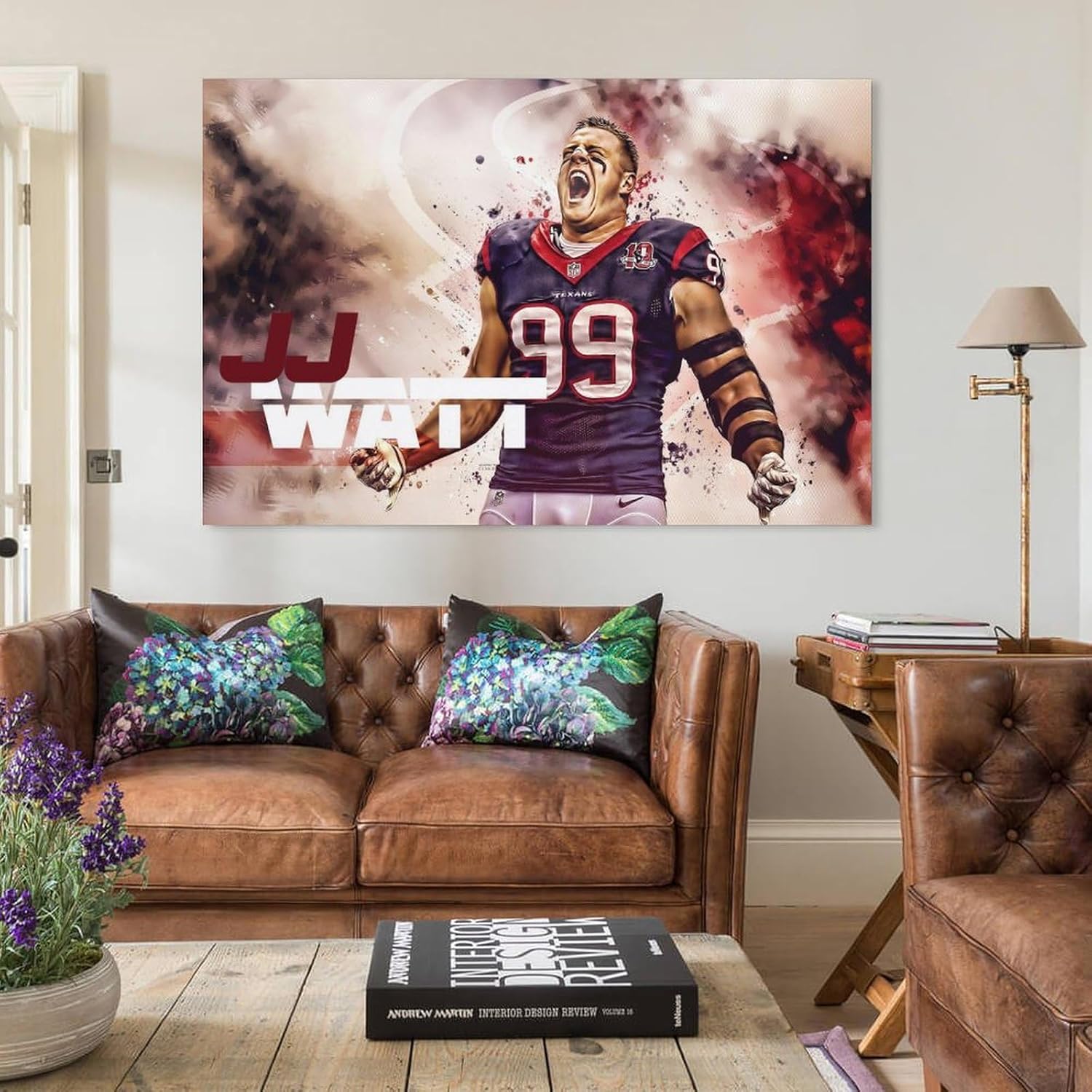 ANDUI Póster de JJ Watt DT Muscle Defender Rising Star Wall Art Picture Painting Póster impreso en lienzo Obras de arte para dormitorio, sala de