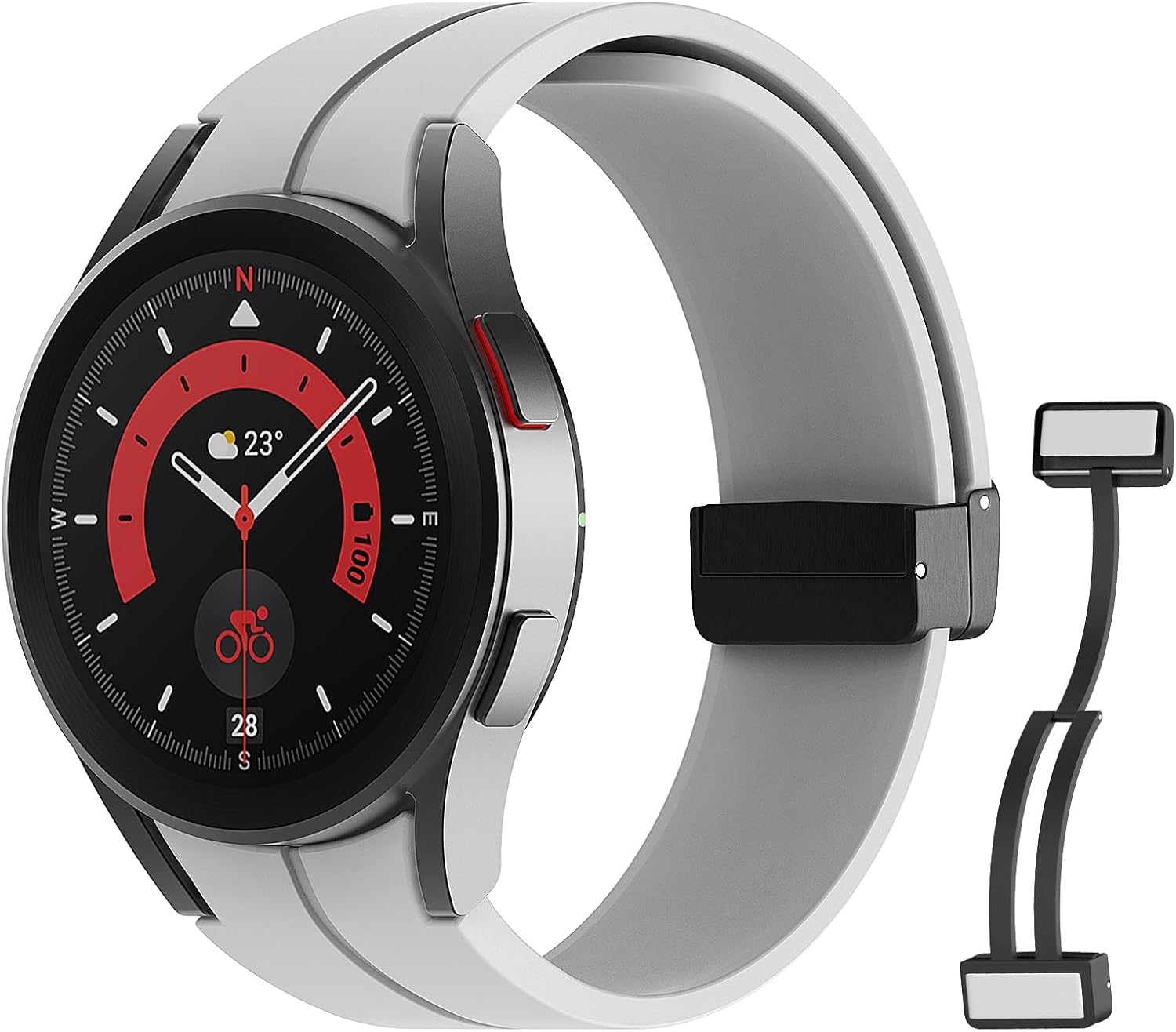MoKo Correas compatibles con Samsung Galaxy Watch 654 de 1.57 pulgadas, 1.73 pulgadas, Watch 6 Classic de 1.73 pulgadas, 1.77 pulgadas, Watch 5 Pro