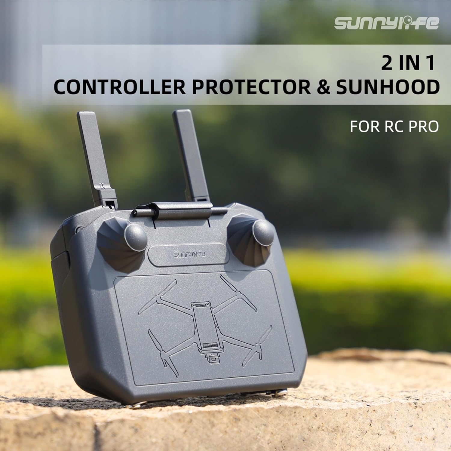Protector de pantalla RC y cubierta de sombrilla 2 en 1 para Dji RC PRO Sun Hood Drone Accesorios
