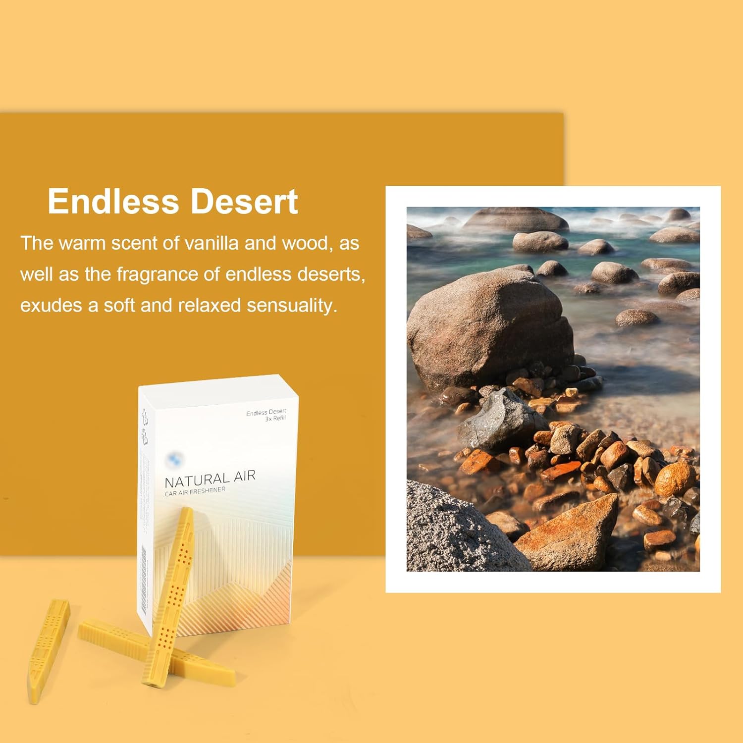Repuesto de repuesto para ambientador natural 2023 compatible con BMW Mountain View Starter Kit (Endless Desert)