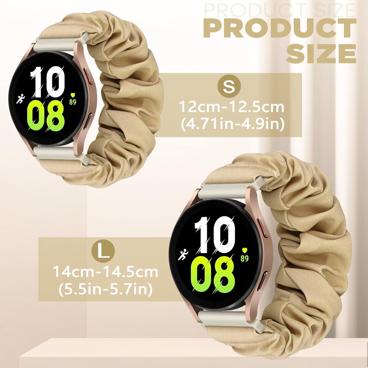 Bandas elásticas compatibles con Samsung Galaxy Watch 54 de 1.575 pulgadas, 1.732 pulgadas, Galaxy Watch 5 Pro de 1.772 pulgadas, Galaxy Watch 4