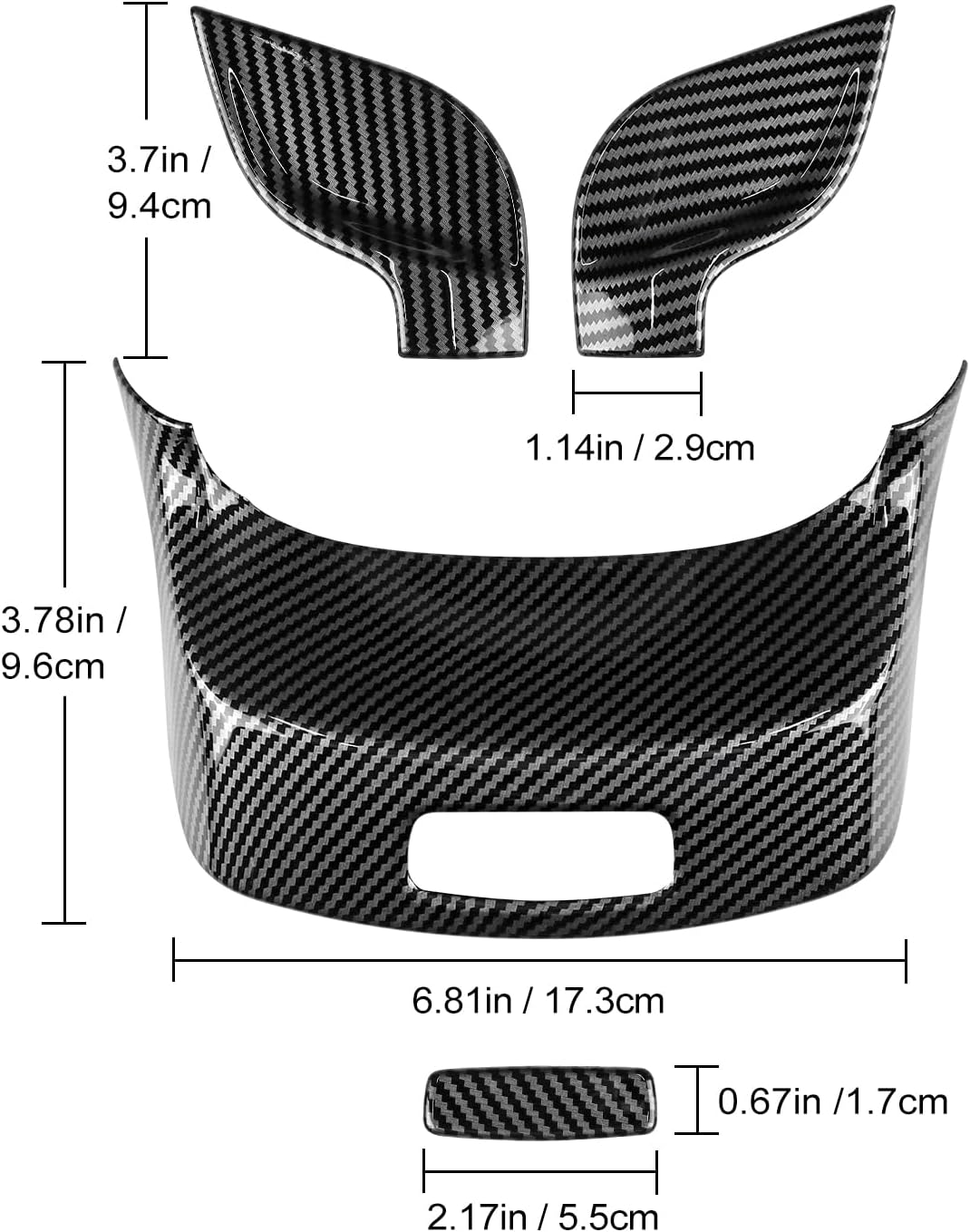 Caja de almacenamiento para reposabrazos de consola central, interruptor de botón, cubierta de panel para Mercedes-Benz GLB, accesorios internos