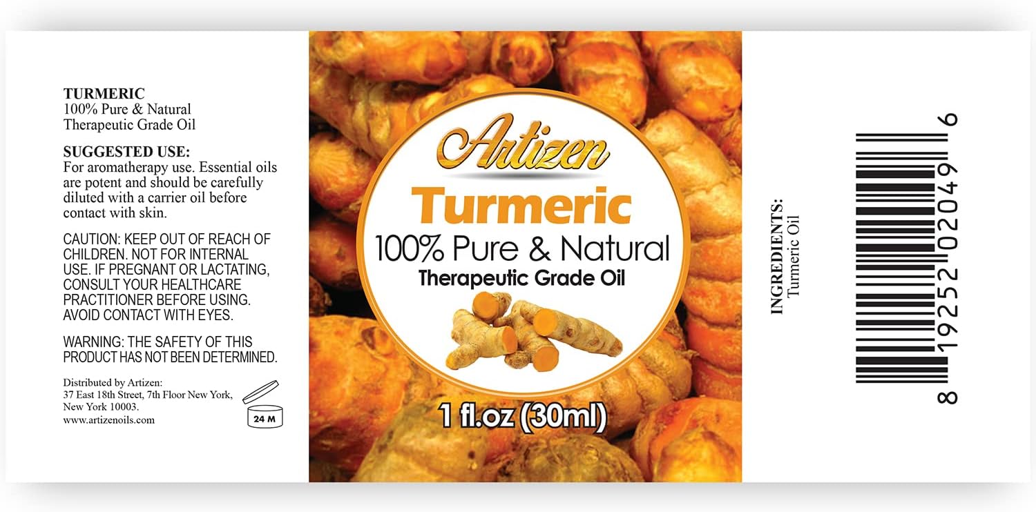Aceite esencial Artizen (100% puro y natural, sin diluir) de calidad terapéutica, botella gigante. Ideal para aromaterapia, relajación, terapia para