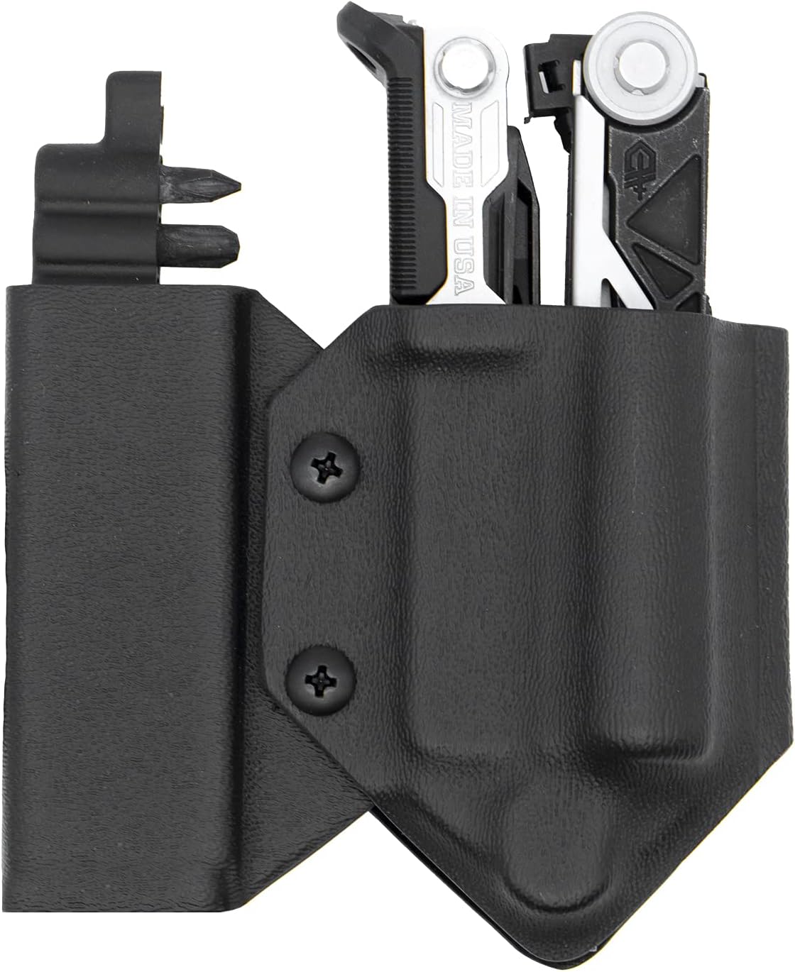 Clip & Carry Kydex Funda multiherramienta para Gerber Center-Drive con soporte de sidecar opcional  Fabricado en Estados Unidos (multiherramienta y