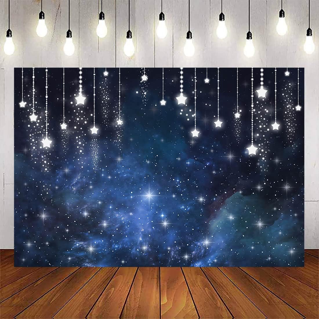 Avezano Telones de fondo de cielo nocturno estrellado bajo las estrellas, fondo de fiesta de graduación, universo, tema espacial, telón de fondo