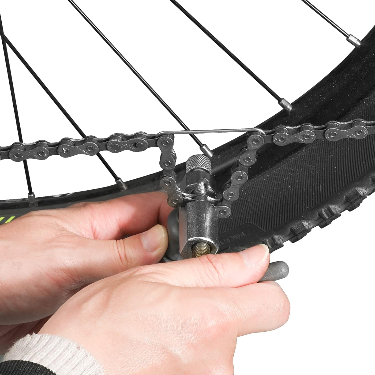 Oumers Herramienta rompedor de bicicleta Chian universal para cadenas de 7, 8, 9, 10, 11 velocidades, quita las cadenas oxidadas fácilmente. Un