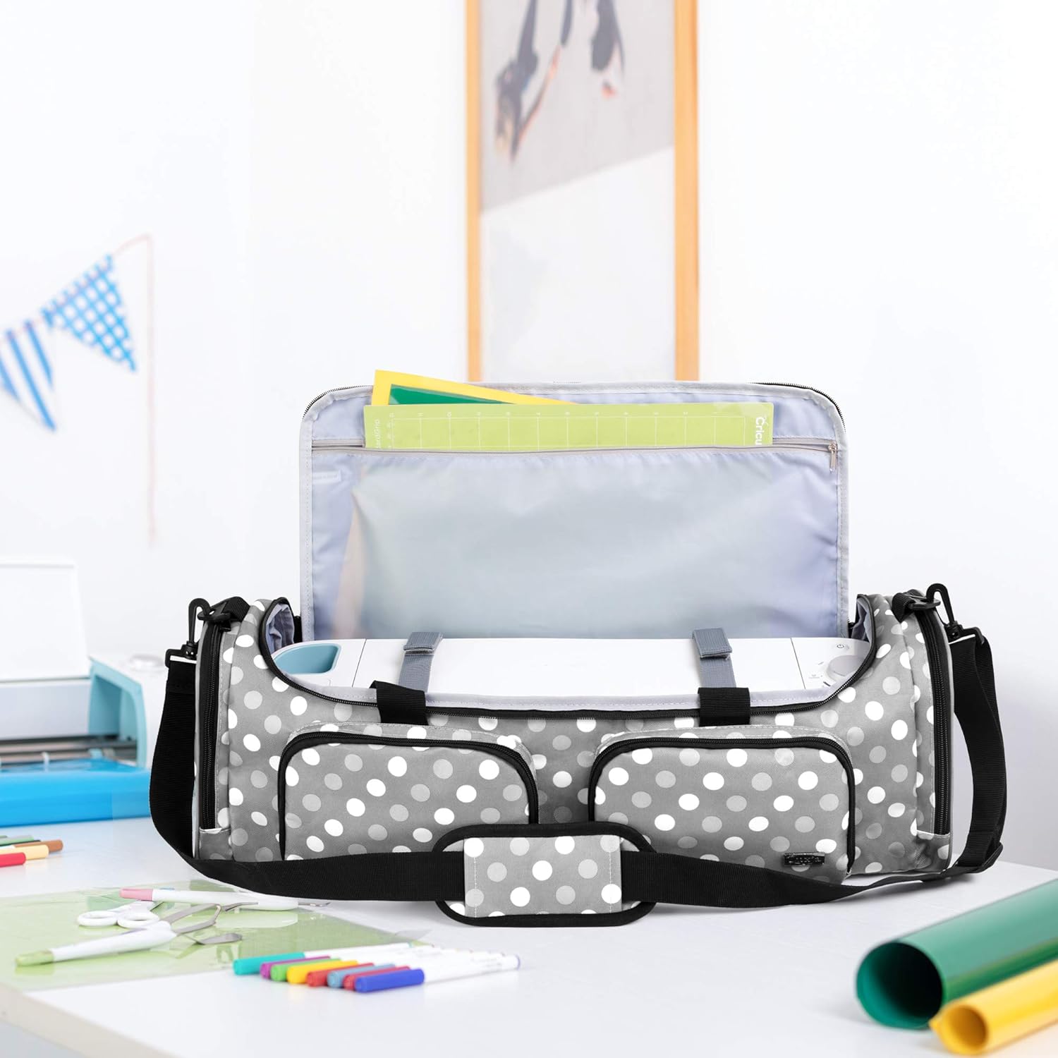Luxja  Bolsa plegable compatible con Cricut Explore Air (Air2) y Maker