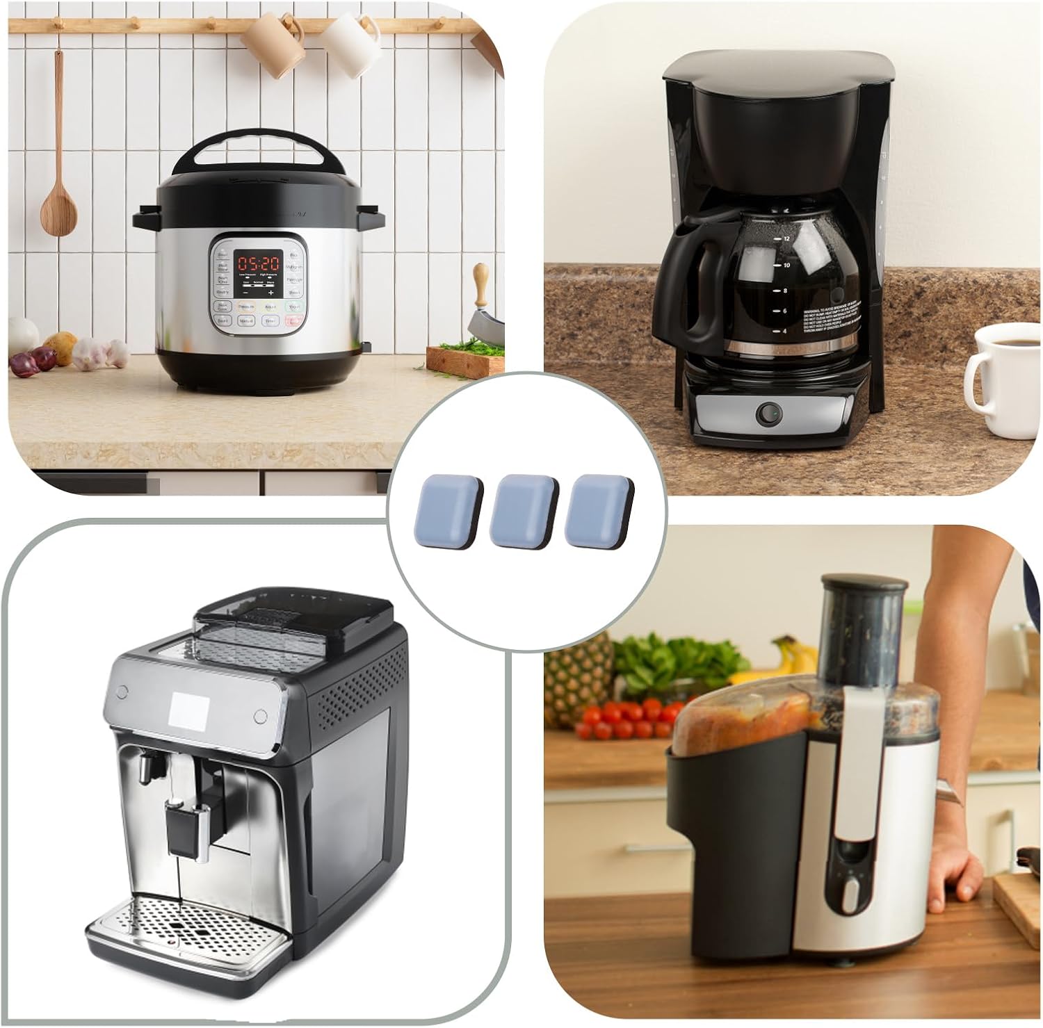 16 deslizadores de electrodomésticos, deslizadores de electrodomésticos de cocina para mostrador, deslizadores de electrodomésticos de cocina