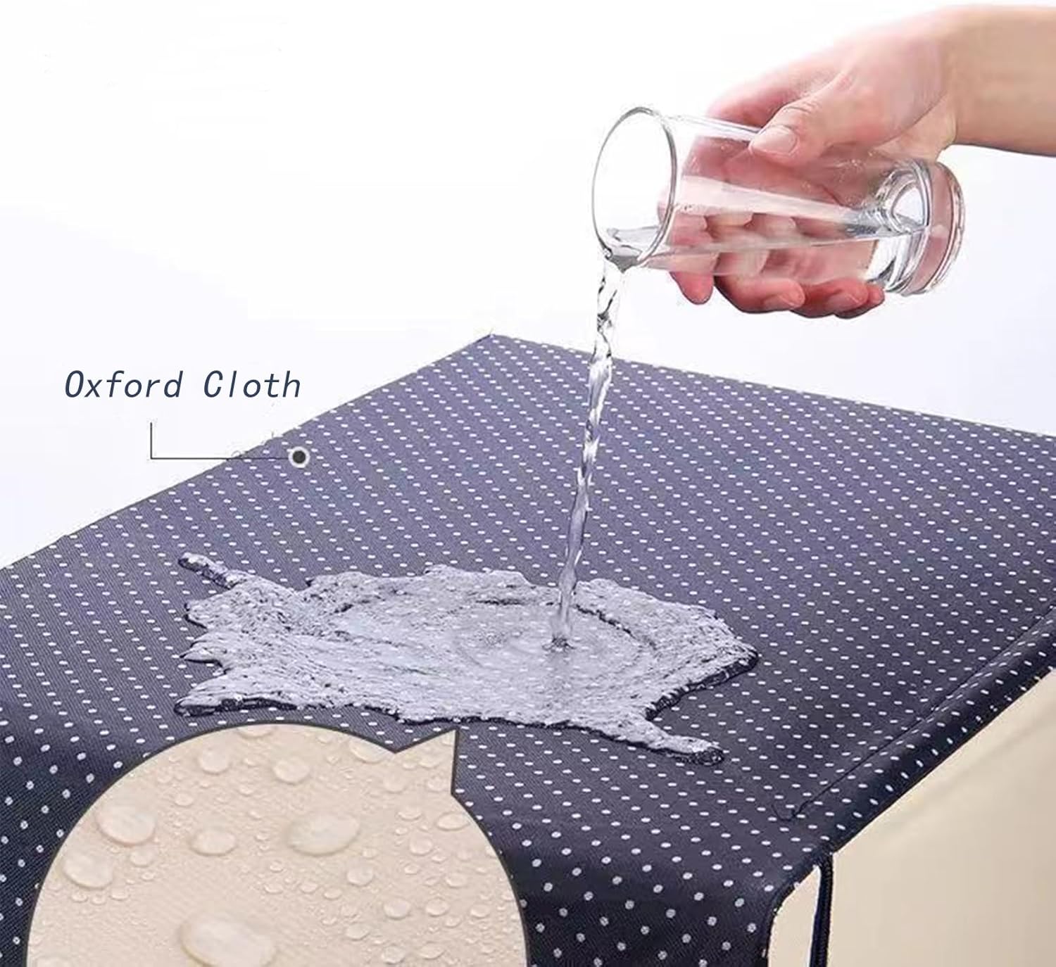 Organizador apilable e impermeable YiHang con marco de acero, ventana y doble cierre para ropa de cama, zapatos o ropa