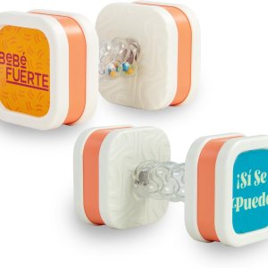 BEBE FUERTE – Mancuerna Twist & Shake de Robin Arzon, juguetes sensoriales bilingües para niños pequeños, juguetes de entrenamiento para bebés, BEBE FUERTE – Mancuerna Twist & Shake de Robin Arzon, juguetes sensoriales bilingües para niños pequeños, juguetes de entrenamiento para bebés,