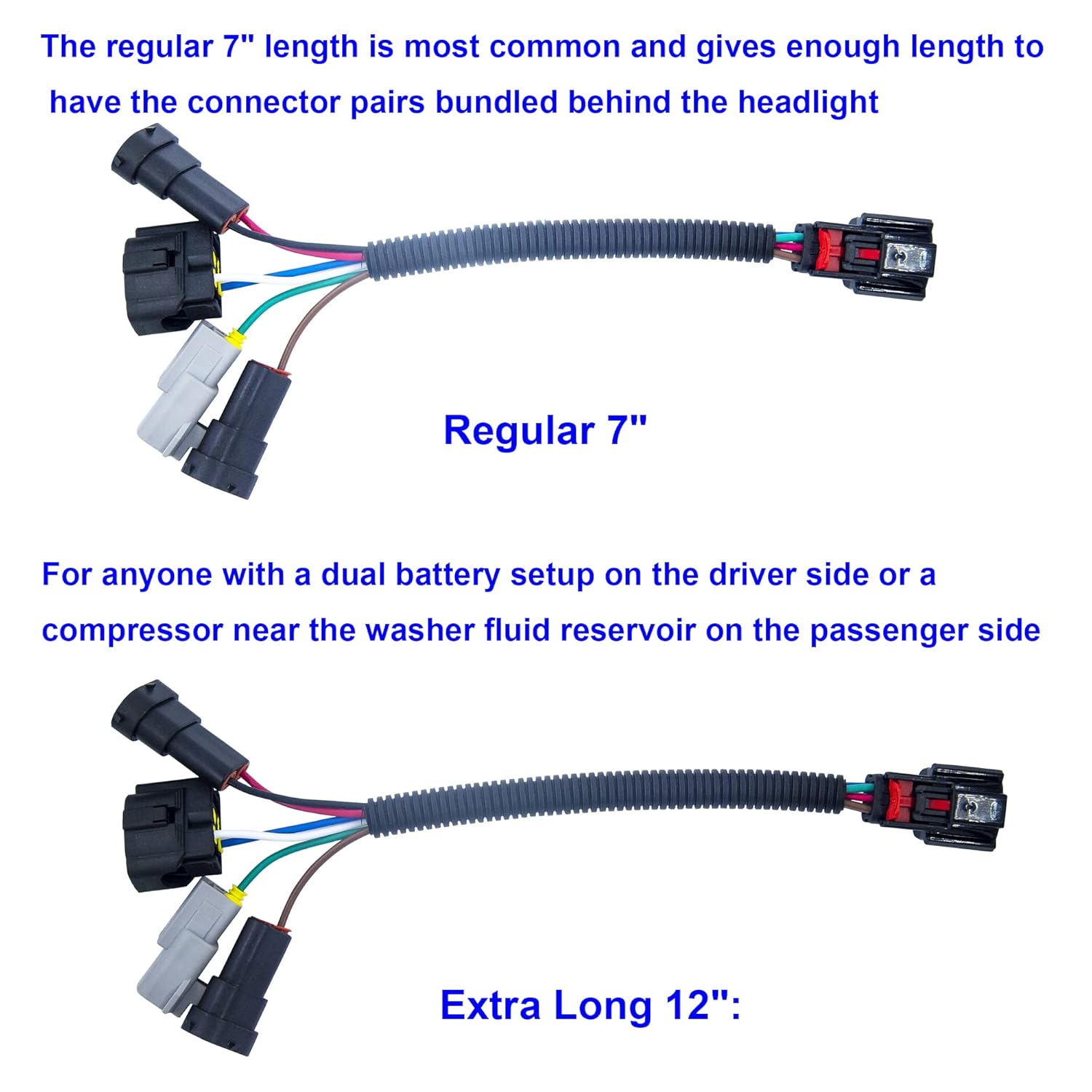 Arnés de conversión de faros LED mejorado, arnés de cable para faros delanteros compatible con Toyota Tacoma 2016-2023 para usar faros LED 2020+ (no