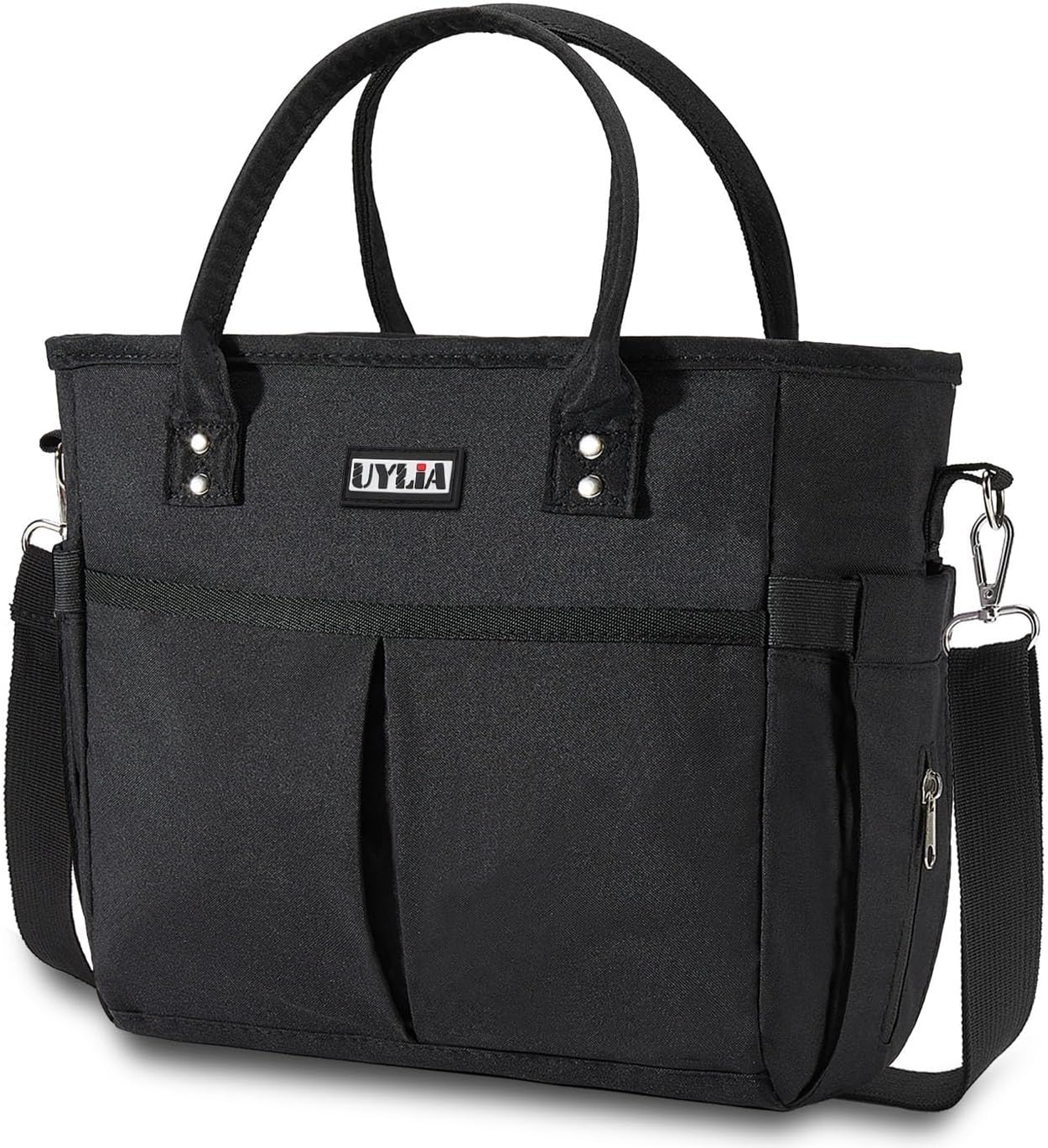Bolsas de almuerzo para mujer, bolsa de almuerzo aislada con correa ajustable para el hombro, lonchera con soporte para bebidas para adultos y