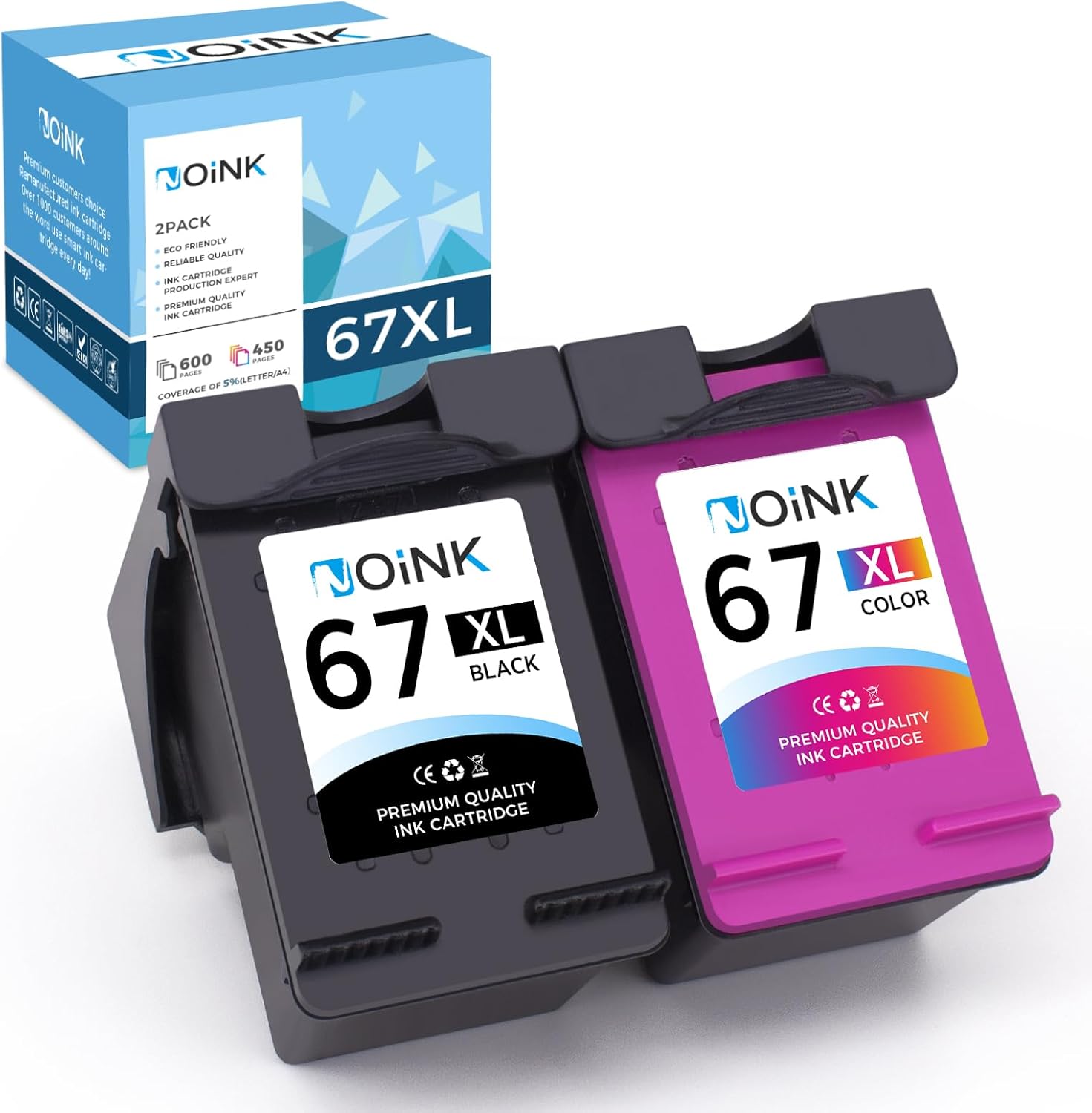 Tinta de impresora 67 67xl 67 XL de repuesto para impresora HP Ink 67 HP 67 HP 67 cartuchos de tinta de color negro Paquete combinado de cartuchos