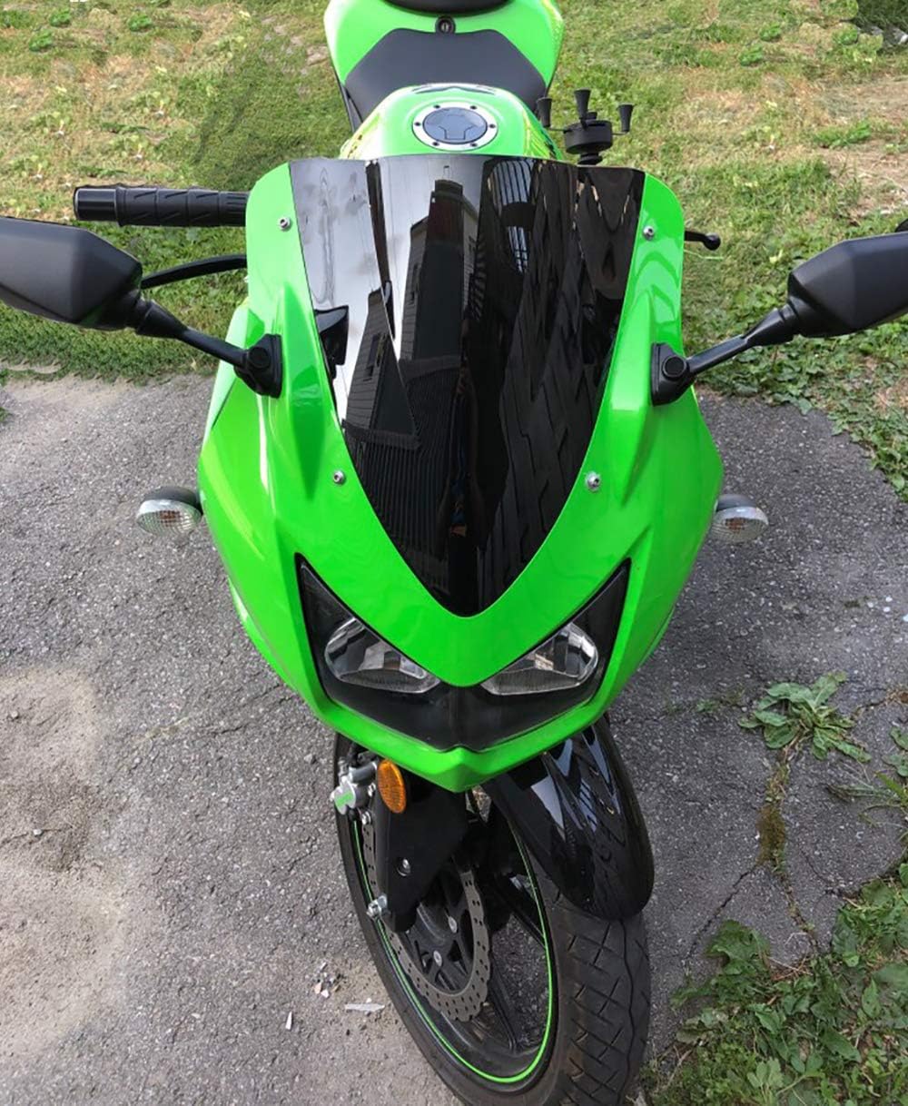 Para Kawasaki Ninja 250 EX250 R ZX250R 2008 2009 2010 2011 2012 Parabrisas Doble Burbuja EX ZX 250R