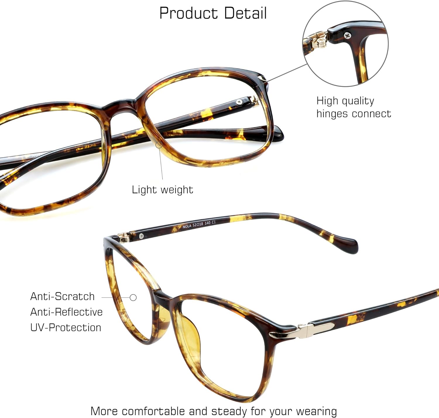 Lentes de bloqueo de luz azul para mujeres y hombres, antifatiga, antirreflejo, adecuados para lectura, computadora, televisión, elegante montura