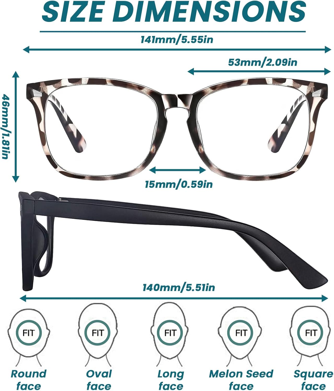 DEVOGUE Gafas de luz azul  Bloqueo de rayos UV antifatiga ocular para mujeres y hombres  Gafas de computadora