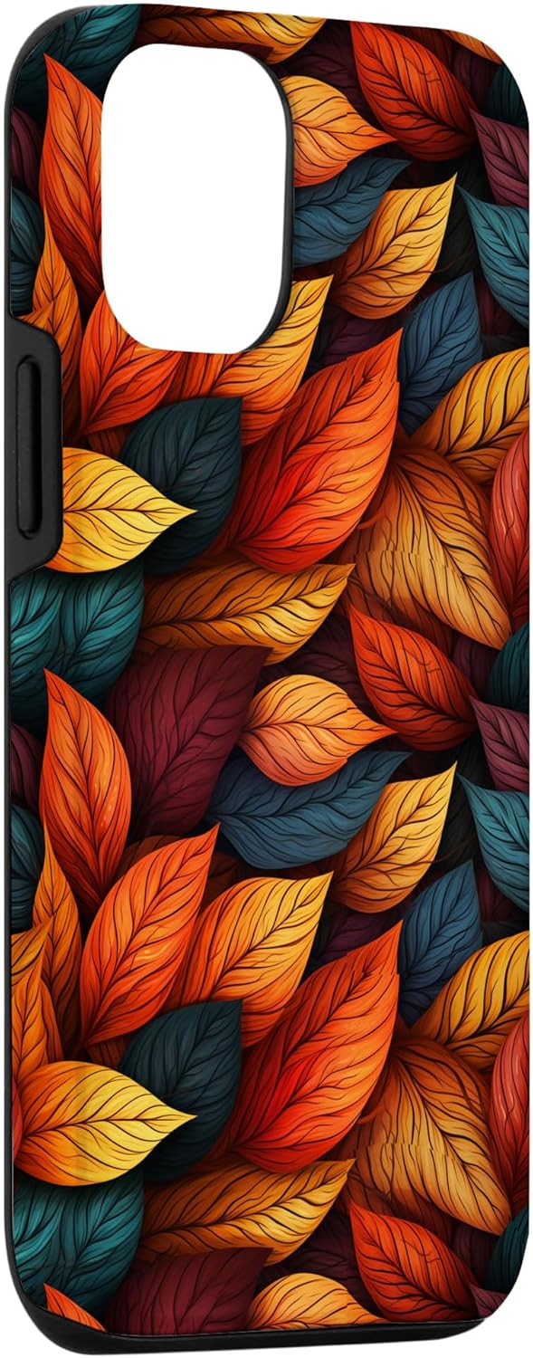 Funda de color follaje para iPhone 14 Pro para decoración de otoño