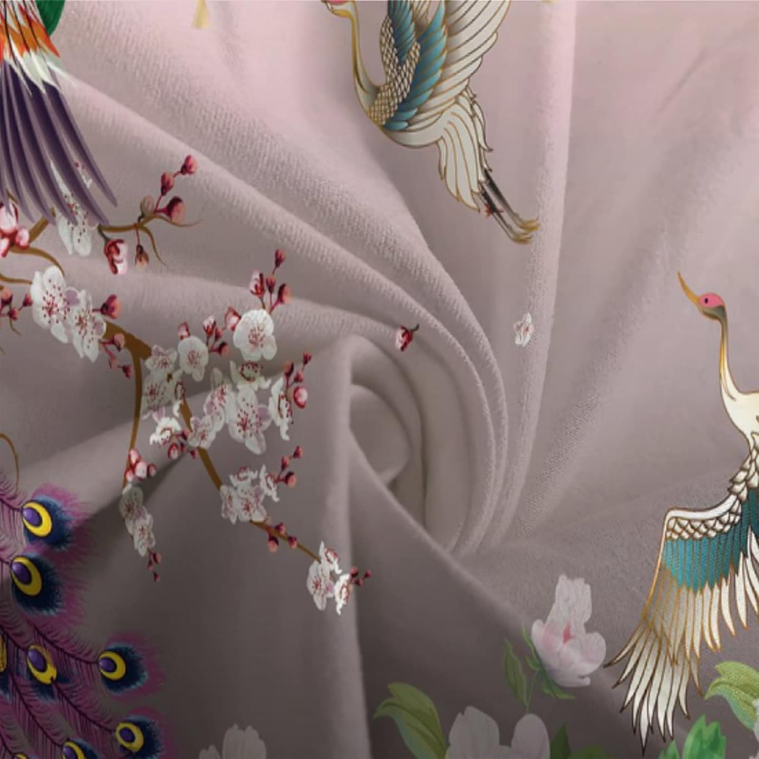 Juego de ropa de cama de pavo real, hermoso juego de ropa de cama de animales, decoración de habitación para niños y niñas, juego de microfibra