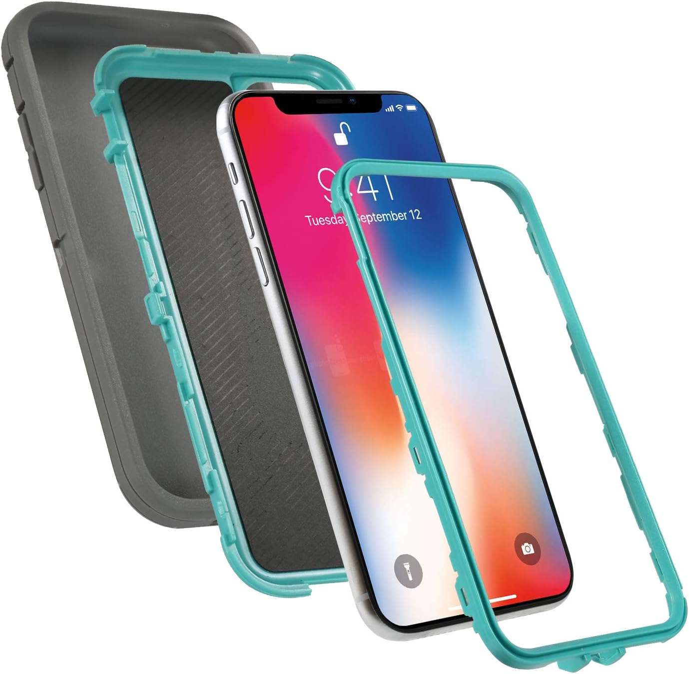 iPhone 11 Pro Max Case, Case for iPhone 11 Pro Max 6.5-Inch with 1 Screen Protector,Heavy Duty Shockproof Case Full Body Protective Cover