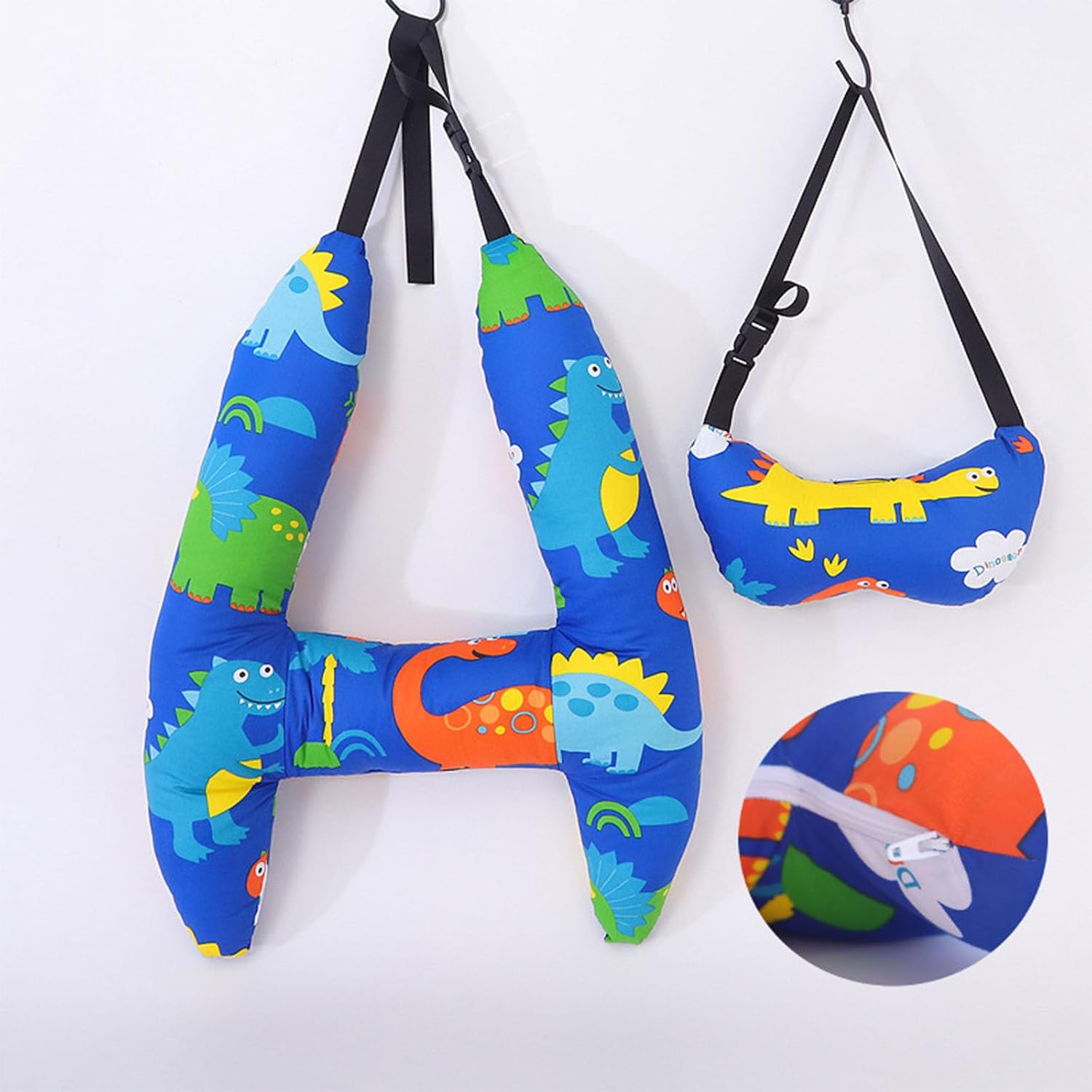Forma de H  Soporte de cabeza para dormir de automóvil, almohadas de viaje para niños, almohadas de asiento de automóvil, adultos y niños, asiento