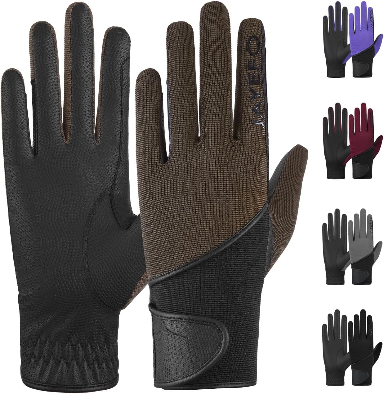 Jayefo Hombres y mujeres Guantes de invierno Equitación Correr Caballo Deportes al aire libre Conducción Bicicleta Entrenamiento Jardinería