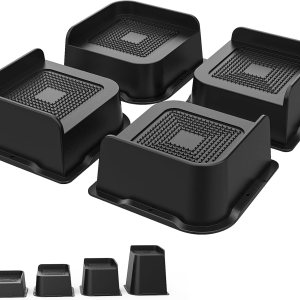 Elevadores de cama de 2 pulgadas, resistentes, 4.8 x 4.8 pulgadas de ancho en forma de L, elevadores de cama de gran tamaño, soportan hasta 5000 Elevadores de cama de 2 pulgadas, resistentes, 4.8 x 4.8 pulgadas de ancho en forma de L, elevadores de cama de gran tamaño, soportan hasta 5000